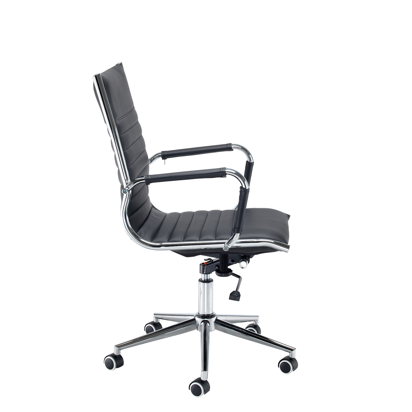 Black Faux Leather Executive Office Chair Modern | Rakkaus